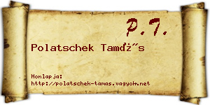 Polatschek Tamás névjegykártya